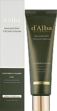 Балансувальний веганський крем - D'Alba Balancing Vegan Cream — фото N2
