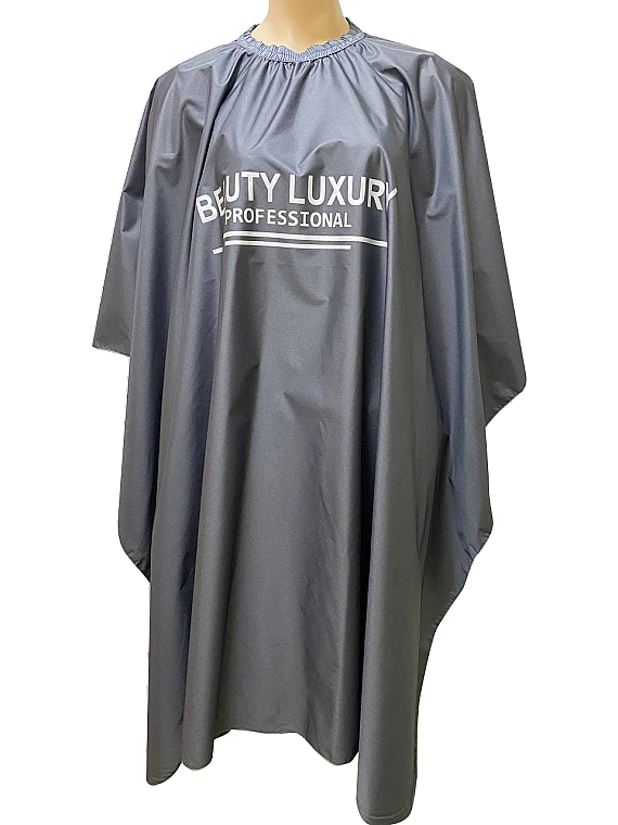 Пеньюар HG-01E, темно-серый - Beauty LUXURY Hairdressing Gown