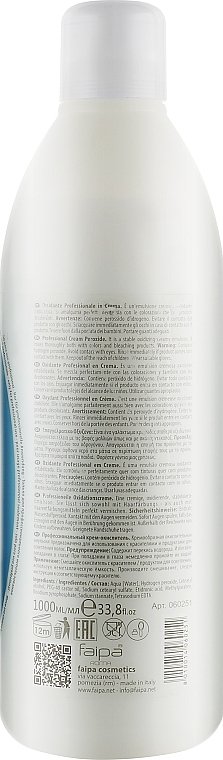 Окислитель 12% - Faipa Roma Three Colore Hydrogen Peroxyde — фото N5