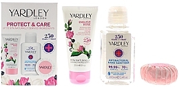 Духи, Парфюмерия, косметика Набор - Yardley Protect Care 3 Piece Gift Set (h/cr/30ml + h/san/100ml + soap/50g)