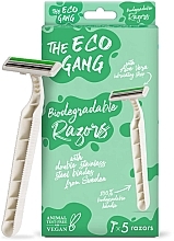 Біорозкладна екобритва для гоління, 5 шт. - The Eco Gang — фото N1