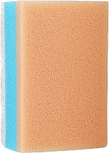 Прямоугольная губка для ванны, бело-голубая с оранжевым - Ewimark — фото N1