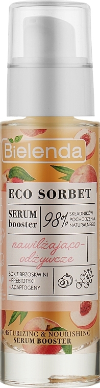 УЦІНКА Зволожувальна і живильна сироватка для обличчя - Bielenda Eco Sorbet Moisturizing & Nourishing Serum Booster * — фото N1