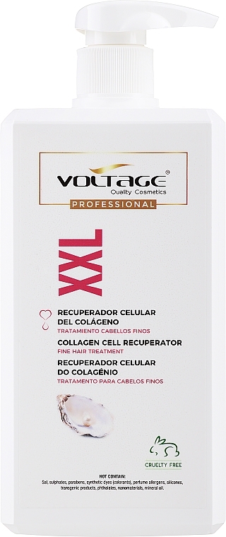 Кондиціонер для волосся з колагеном - Voltage Collagen Cell Recuperator Fine Hair Treatment XXL — фото N1