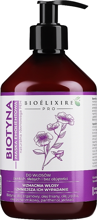 Біотинова маска для волосся - Bioelixir Professional — фото N1