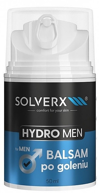 Зволожувальний бальзам після гоління - Solverx Hydro Men Balsam After Shaving Hydro — фото N1