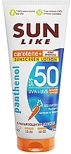 Солнцезащитный лосьон для тела с пантенолом - Sun Like Sunscreen Lotion Panthenol SPF 50 New Formula — фото N1