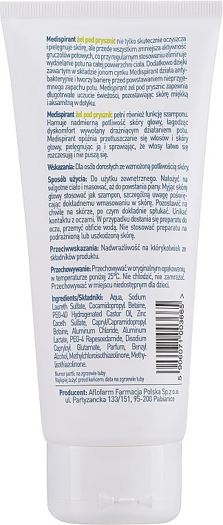 Гель для душа - Medispirant Shower Gel + Shampoo Antiperspirant — фото N2
