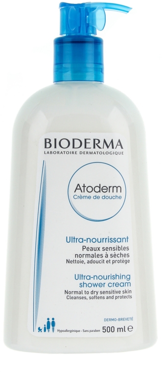 Очищуючий крем - Bioderma Atoderm Ultra-Nourishing Shower Cream — фото N3