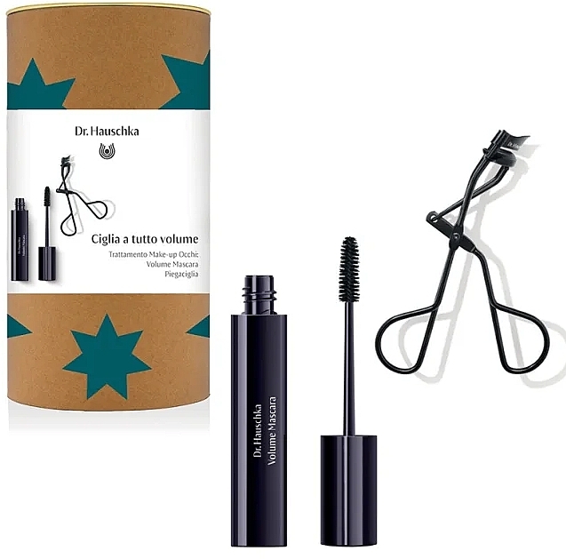 Набор - Dr.Hauschka Volume Set (mascara/8ml + eyelash/curler) — фото N1