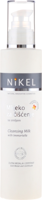 Очищувальне молочко - Nikel Cleansing Milk with Immortelle — фото N1