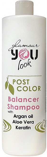 Шампунь с кислым pH для волос после окрашивания - You look Glamour Professional Post Color Balancer Shampoo — фото N1