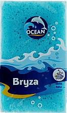 Губка массажная для купания "Bryza", голубая - Ocean — фото N1