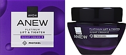 Нічний крем для обличчя, ліфтинг і підтяжка з протинолом - Avon Anew Platinum Lift & Tighten Night Cream — фото N2