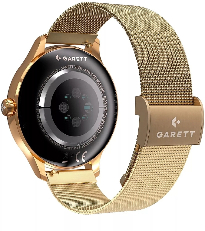 Смарт-часы для женщин, золотистая сталь - Garett Smartwatch Viva — фото N2