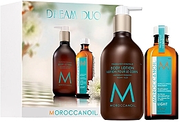 Парфумерія, косметика Набір - MoroccanOil Dream Duo Light (h/oil/100ml + b/lot/360ml)