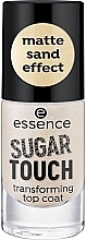 Топовое покрытие с матовым песочным эффектом - Essence Sugar Touch Transforming Top Coat — фото N2