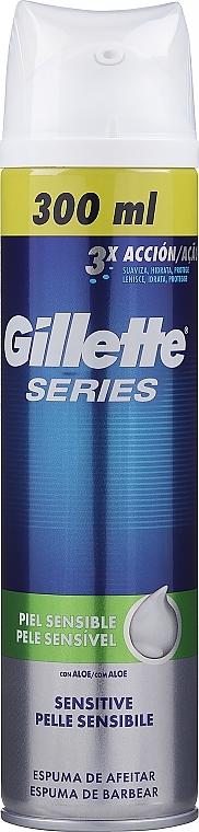 Мужская пена для бритья "Sensitive Skin" - Gillette Series For Men — фото N14