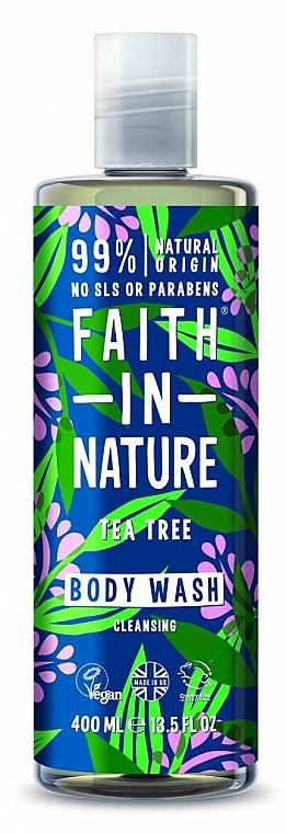 Гель для душу «Чайне дерево» - Faith In Nature Tea Tree Body Wash — фото N1