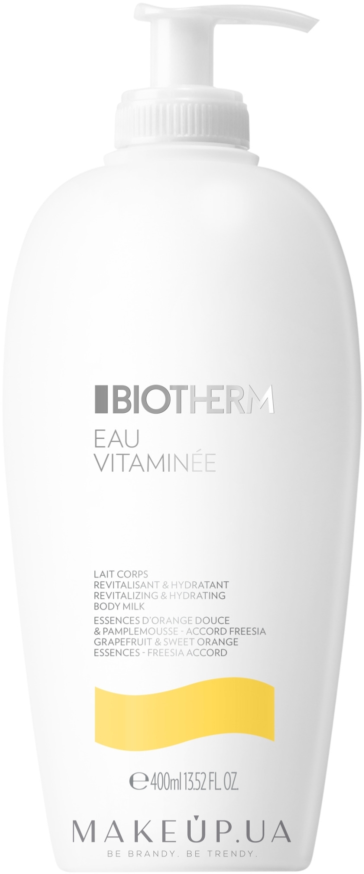 Зволожувальне молочко для тіла - Biotherm Eau Vitaminee Revitalizing & Hydrating Body Milk — фото 400ml