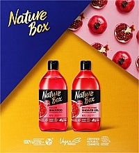 Духи, Парфюмерия, косметика Набор - Nature Box Pomegranate Gift Set (shm/385ml + sh/gel/385ml)