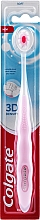 Зубная щетка, мягкая, бело-розовая - Colgate 3D Density Soft Toothbrush — фото N1