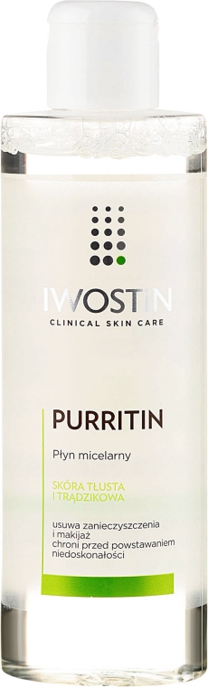 Міцелярна вода для обличчя - Iwostin Purritin Face Cleansing Micellar Water — фото N1