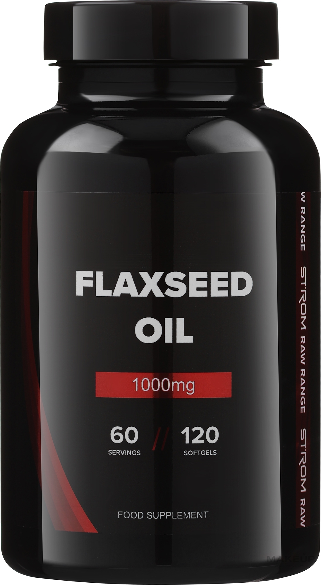 Харчова добавка "Лляна олія", капсули - Strom Sports Flaxseed Oil — фото 120шт