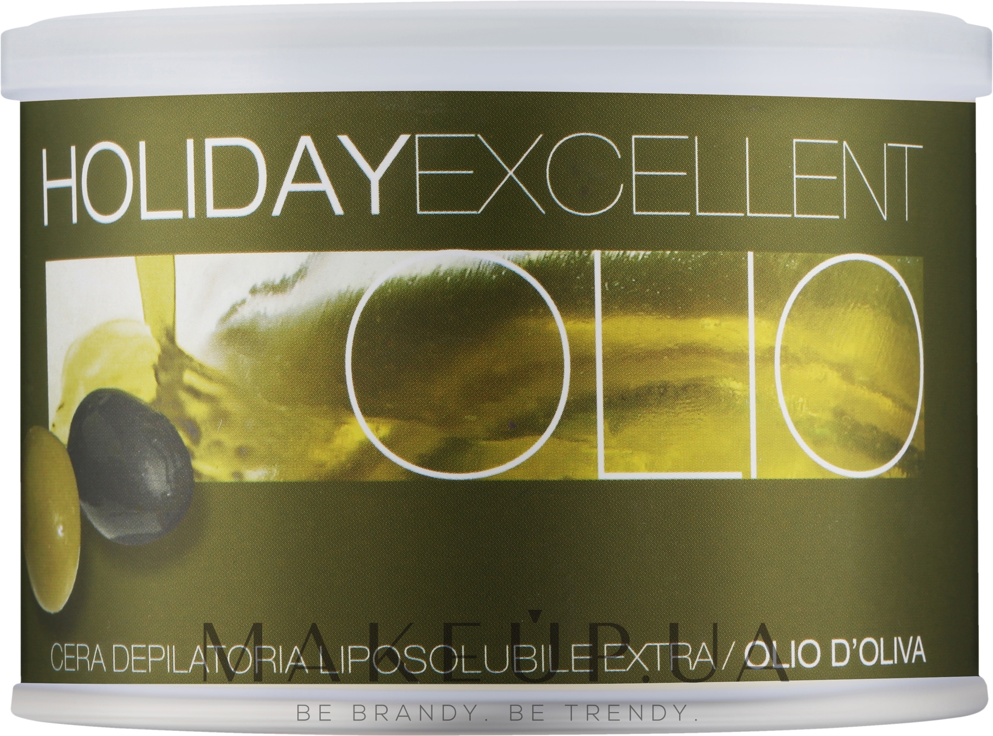 Воск для депиляции в банке «Оливковое масло» - Holiday Depilatory Wax — фото 400ml