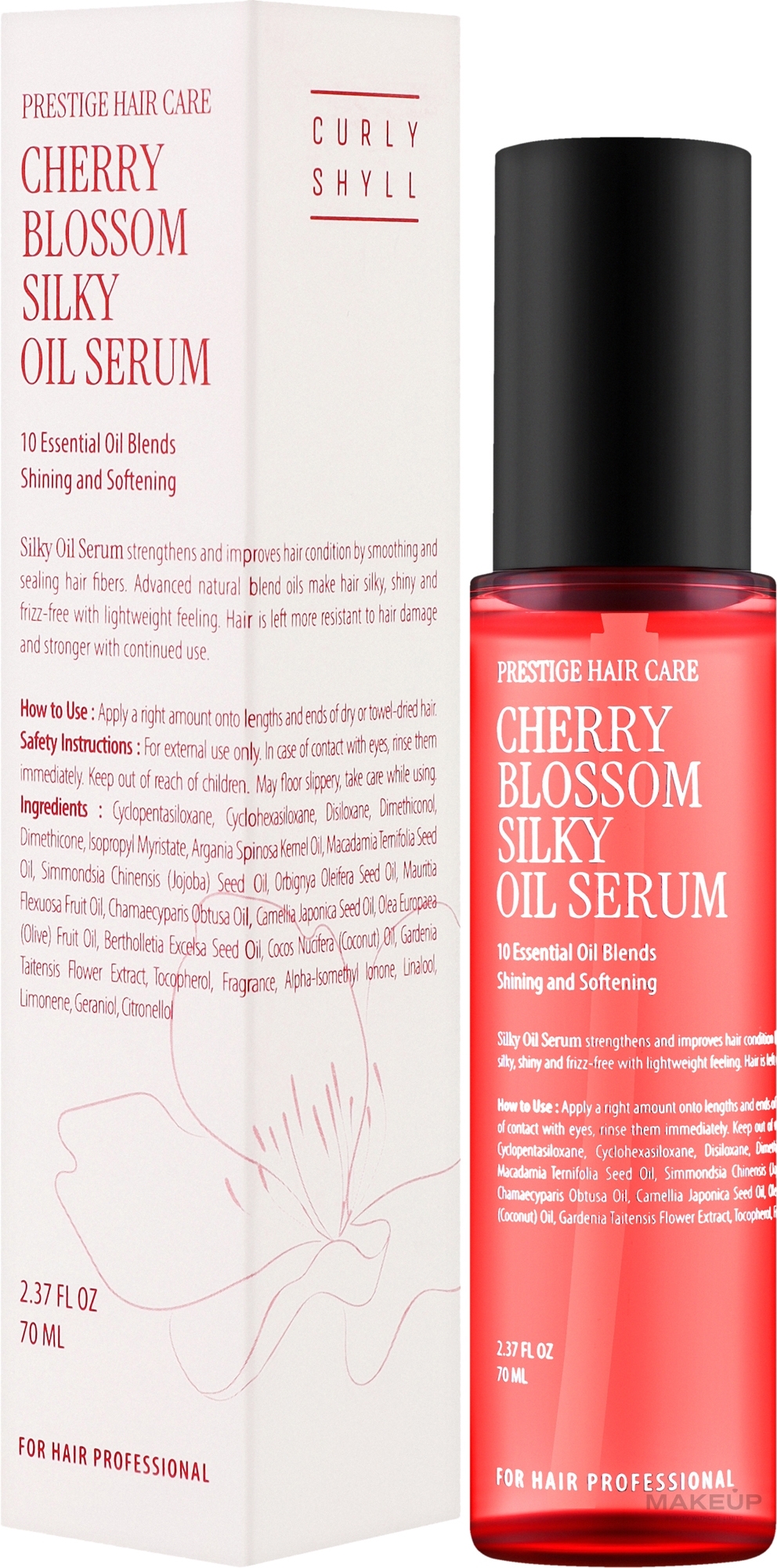 Сыворотка для волос - Curly Shyll Cherry Blossom Silky Oil Serum — фото 70ml
