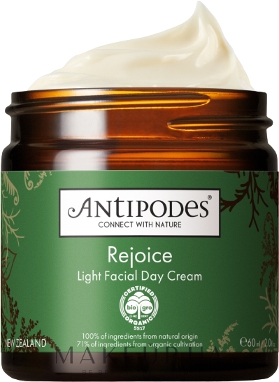 Відновлювальний денний крем для обличчя - Antipodes Rejoice Light Facial Day Cream — фото 60ml
