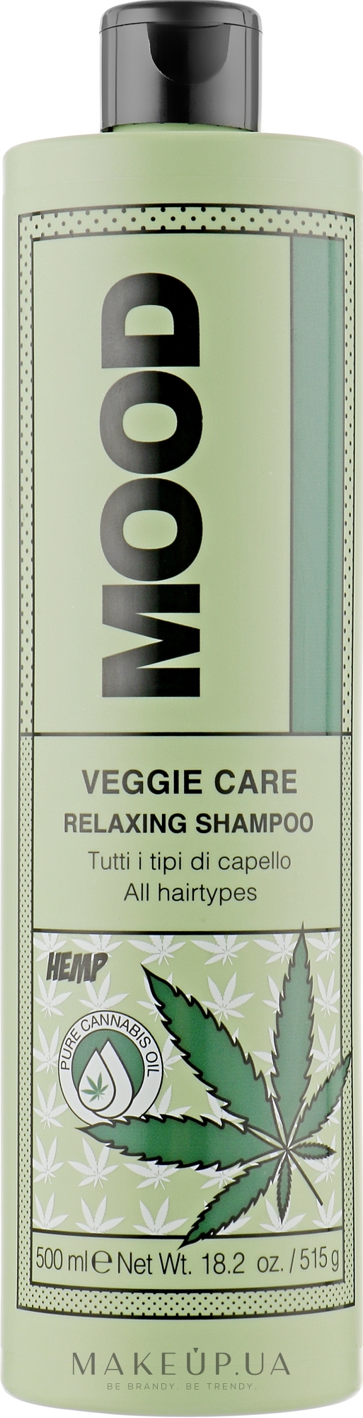 Розслаблювальний шампунь для волосся - Mood Veggie Care Relaxing Shampoo — фото 500ml