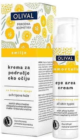Крем для зони навколо очей "Immortelle" - Olival Eye Area Cream — фото N1