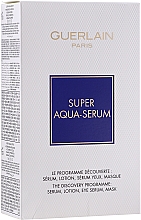 Духи, Парфюмерия, косметика УЦЕНКА Набор - Guerlain Super Aqua Serum Set (serum/50ml + eye/serum/5ml + mask/1pcs + lot/15ml) *