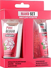 Парфумерія, косметика Набір - Velta Cosmetics Cleanness+ Hand Set Pink Bloom (h/gel/50ml + h/cr/50ml)