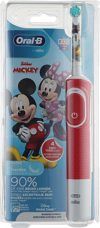 Электрическая зубная щетка, Mickey - Oral-b Braun D100.413.2K