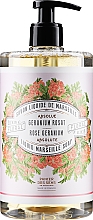 Парфумерія, косметика Марсельське рідке мило "Герань" - Panier Des Sens Geranium Rose Liquid Soap