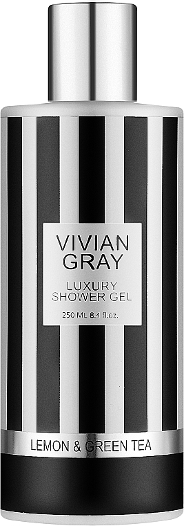 Гель для душу - Vivian Gray Stripes Lemon & Green Tea Luxury Shower Gel