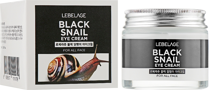 Равликовий відновлювальний крем для шкіри навколо очей - Lebelage Black Snail Eye Cream — фото N2