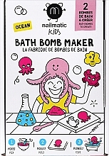 Парфумерія, косметика Набір "Зроби сам" - Nailmatic DIY Kit Ocean Bath Bomb Maker