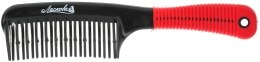 Гребень-расческа для волос, 2 ряда, красная - Ласковая — фото N1