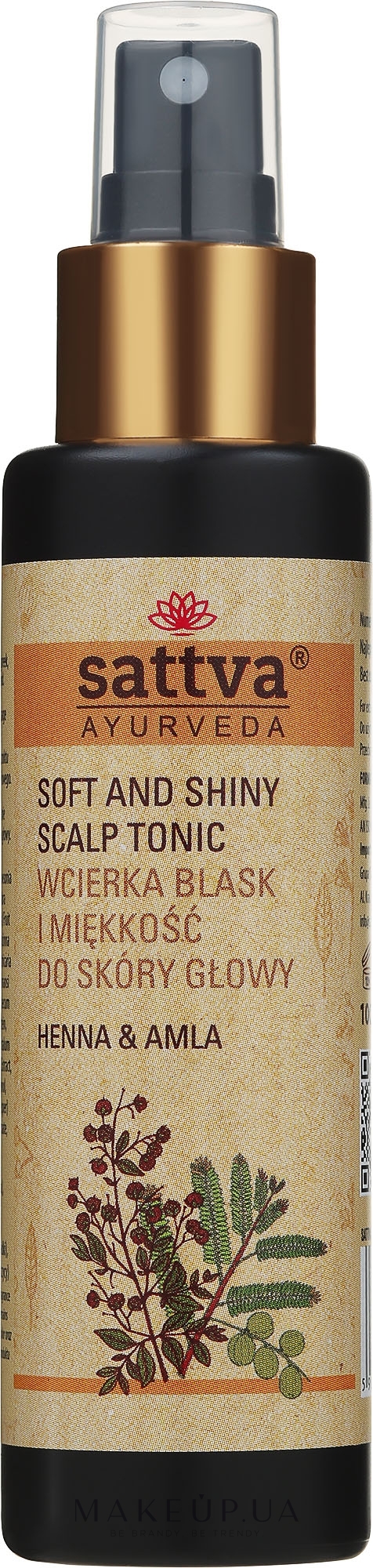 Тоник для волос "Хна и амла" - Sattva Ayurveda Henna & Amla Hair Tonic — фото 100ml