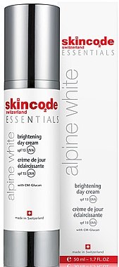 Крем для лица, дневной "Осветляющий" - Skincode Essentials Alpine White Brightening Day Cream SPF15 — фото N1