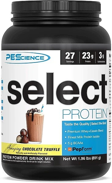 Харчова добавка "Шоколадний трюфель" - PEScience Vegan Series Select Plant Protein — фото N1