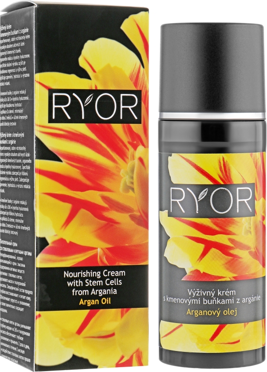 Живильний крем зі стовбуровими клітинами арганії - Ryor Argan Oil Nourishing Cream With Argania Stem Cells — фото N1