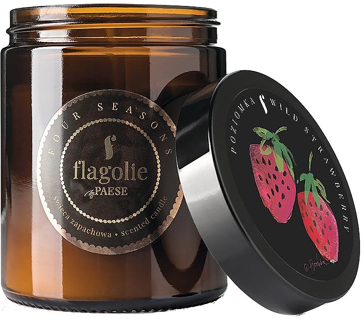 Ароматична свічка у банці "Полуниця" - Flagolie Fragranced Candle Strawberrie — фото N1