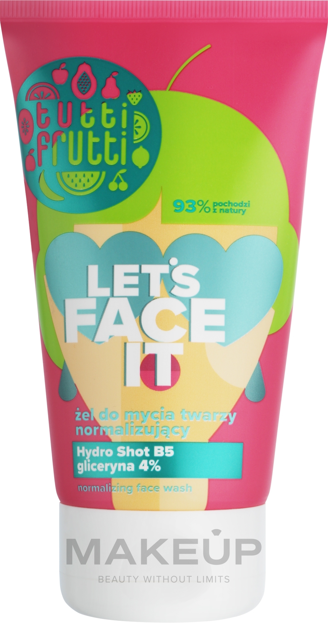 Нормализирующий очищающий гель для лица - Farmona Tutti Frutti Let`s Face It Normalizing Face Wash — фото 150ml