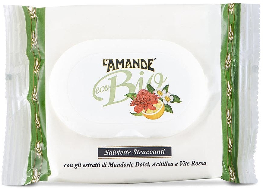 Салфетки для снятия макияжа - L'Amande Eco Bio Make-up Remover Wipes — фото N1