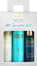 Набор - CHI Aloe Vera All Spiraled Out Kit (h/cr/147ml + cond/177ml + h/oil/89ml) — фото N1