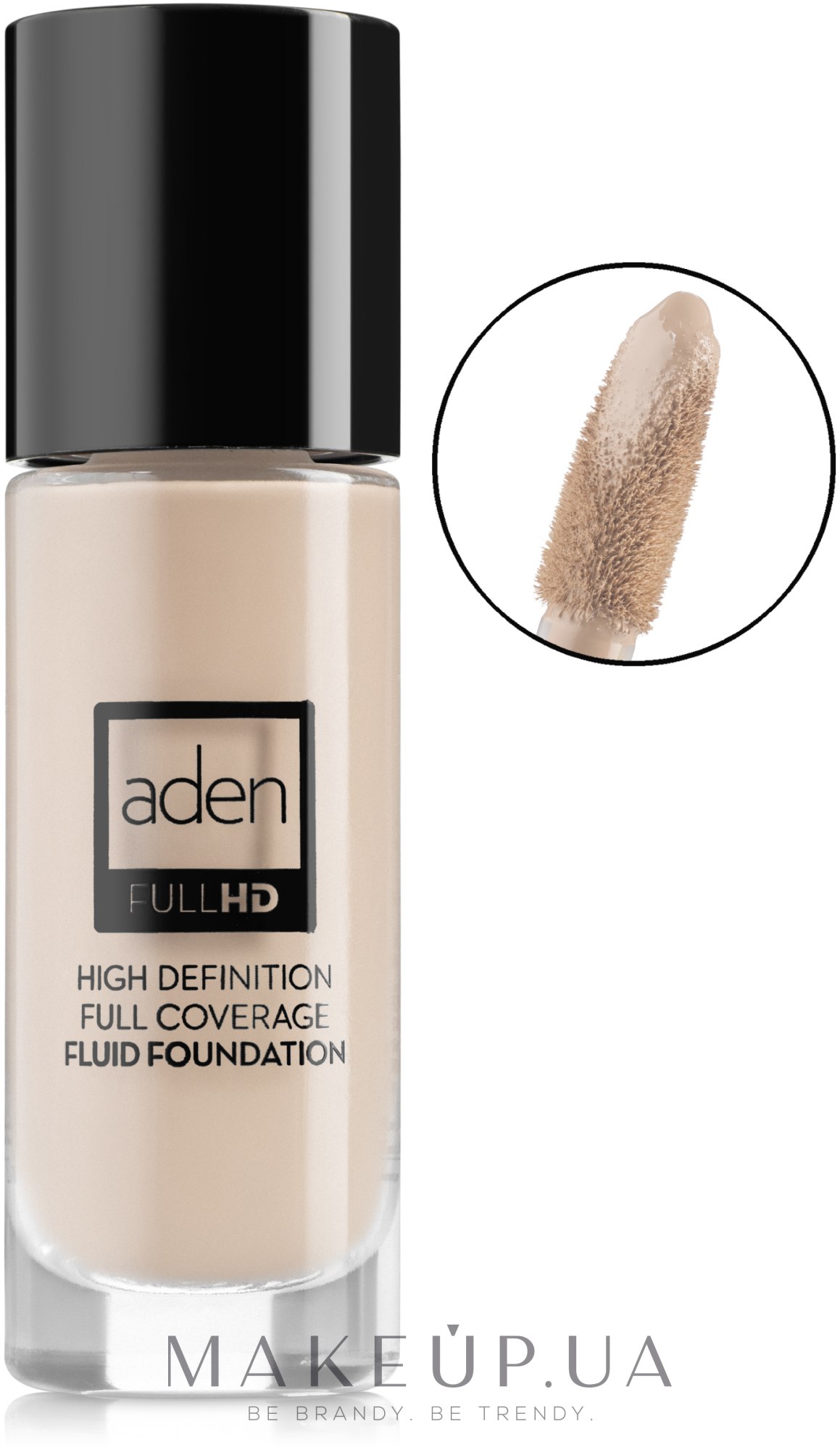 Тональний флюїд - Aden Cosmetics High Definition Fluid Foundation — фото 01 - Porcelain